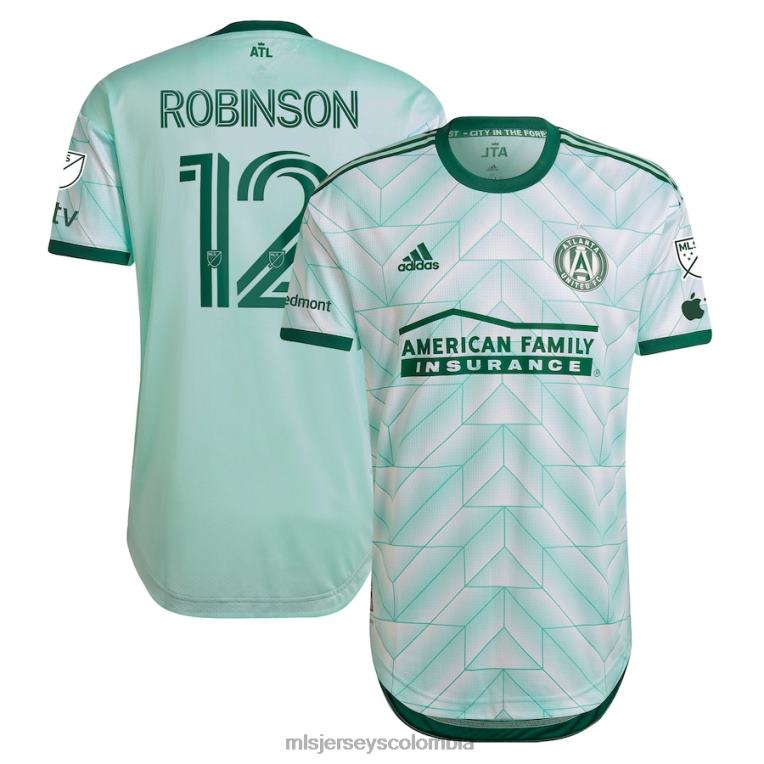 atlanta united fc miles robinson adidas mint 2023 the forest kit camiseta de jugador auténtica hombres MLS Jerseys jersey TJ6661147