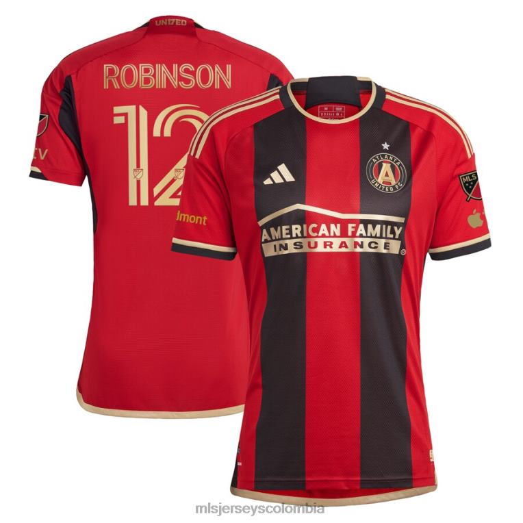 atlanta united fc miles robinson adidas negro 2023 camiseta auténtica del kit 17 hombres MLS Jerseys jersey TJ666485