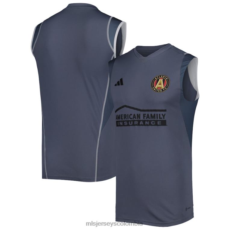 camiseta de entrenamiento sin mangas on-field adidas gris 2023 del atlanta united fc hombres MLS Jerseys jersey TJ666381