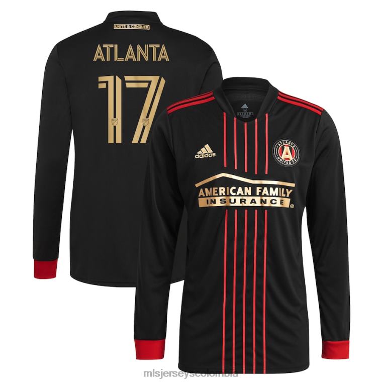 camiseta de manga larga réplica del kit blvck 2021 adidas negra de los seguidores del atlanta united fc hombres MLS Jerseys jersey TJ6661512