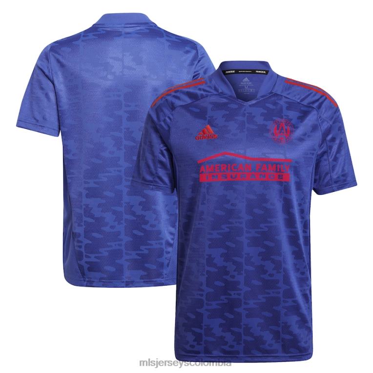 camiseta replica atlanta united fc adidas azul 2022 primeblue hombres MLS Jerseys jersey TJ666131