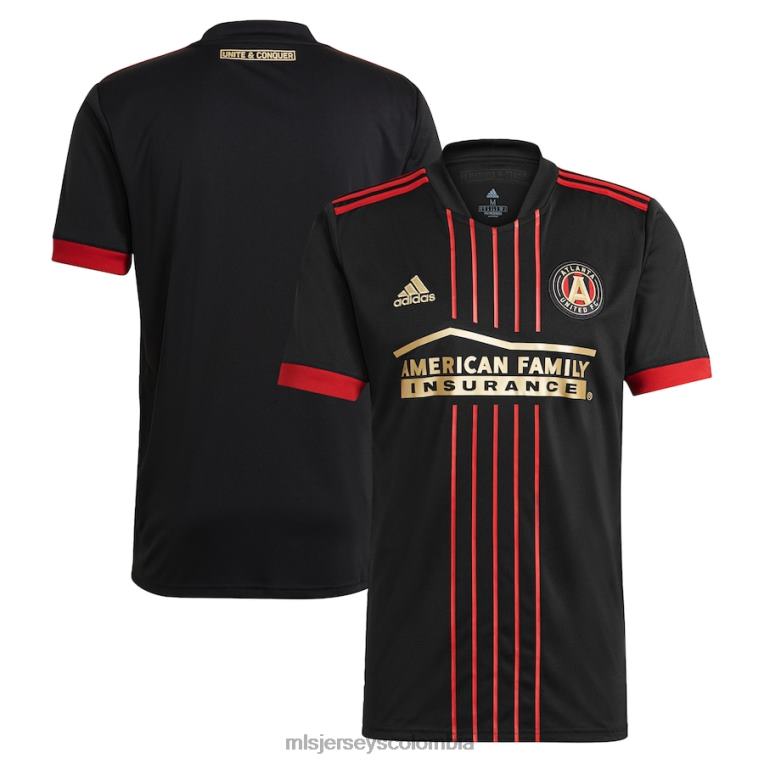 camiseta replica atlanta united fc adidas negra 2021 the blvck kit hombres MLS Jerseys jersey TJ66657