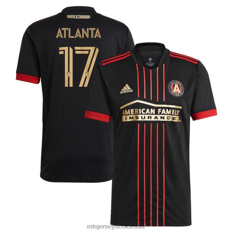 seguidores del atlanta united fc adidas negro 2021 réplica del kit blvck hombres MLS Jerseys jersey TJ666831