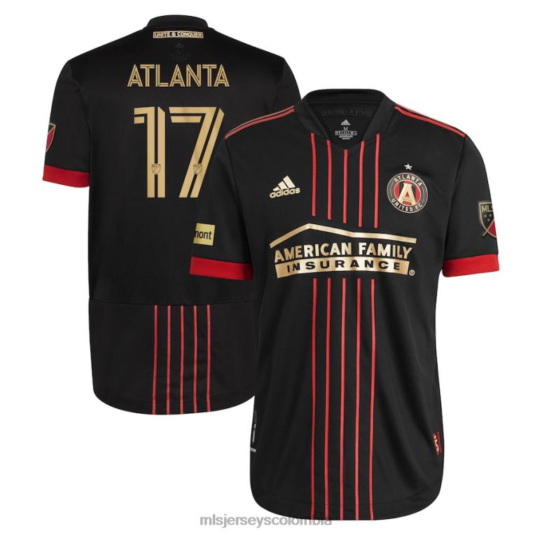 seguidores del atlanta united fc adidas negro 2021 the blvck kit camiseta auténtica hombres MLS Jerseys jersey TJ666406