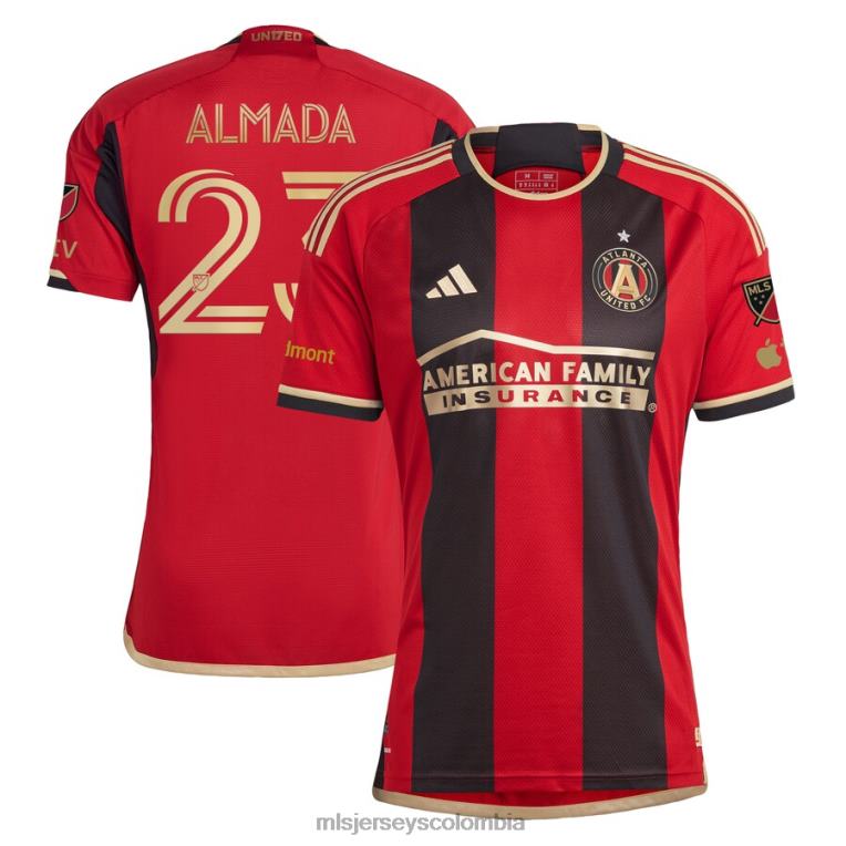 atlanta united fc thiago almada camiseta adidas negra 2023 the 17s' kit auténtica hombres MLS Jerseys jersey TJ666409