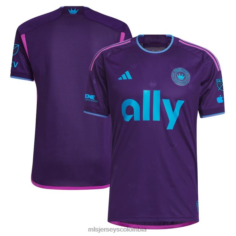 charlotte fc adidas púrpura 2023 corona joya kit camiseta auténtica hombres MLS Jerseys jersey TJ6669