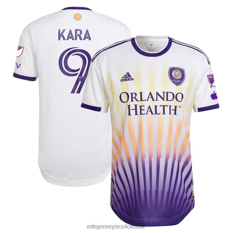orlando city sc ercan kara adidas blanco 2023 the sunshine kit camiseta de jugador auténtica hombres MLS Jerseys jersey TJ6661024