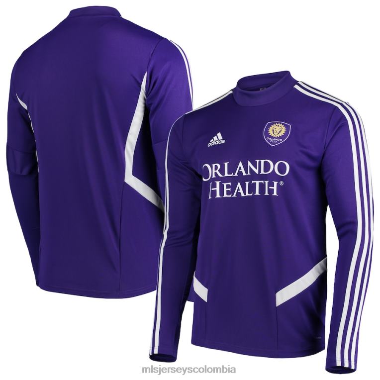 camiseta de entrenamiento de manga larga orlando city sc adidas violeta 2019 hombres MLS Jerseys jersey TJ666546