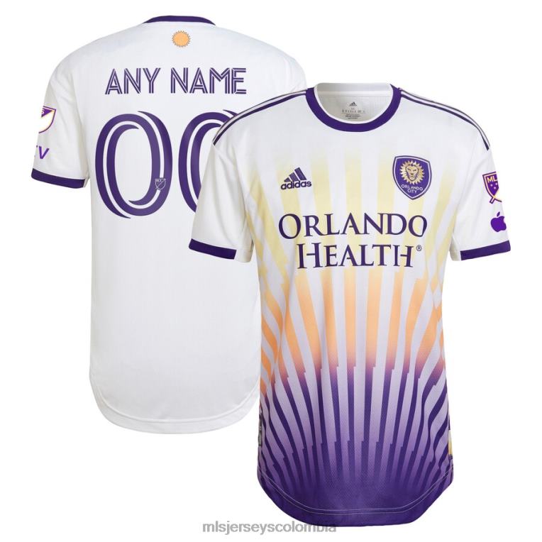 orlando city sc adidas blanco 2023 the sunshine kit auténtica camiseta personalizada hombres MLS Jerseys jersey TJ666849
