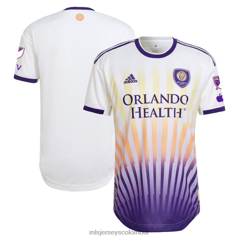 orlando city sc adidas blanco 2023 the sunshine kit camiseta auténtica hombres MLS Jerseys jersey TJ666468