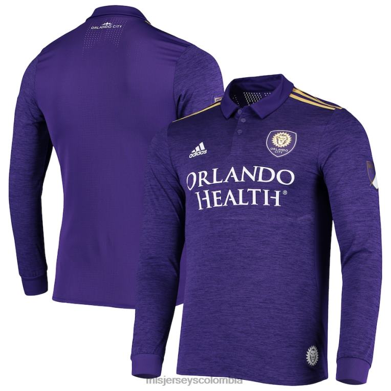 orlando city sc adidas púrpura 2019 camiseta auténtica de manga larga local hombres MLS Jerseys jersey TJ666731