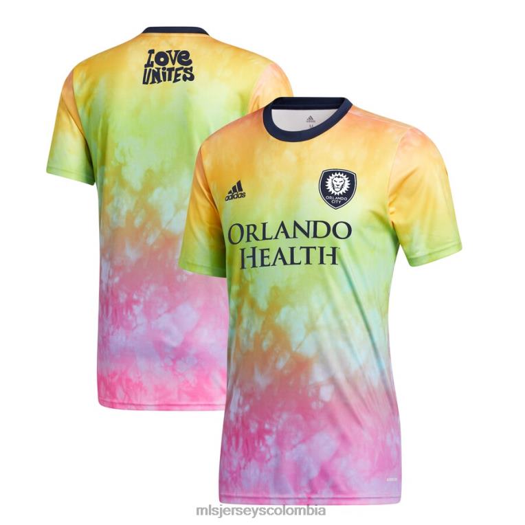 orlando city sc camiseta de rendimiento pre-partido adidas 2021 Pride hombres MLS Jerseys jersey TJ666532
