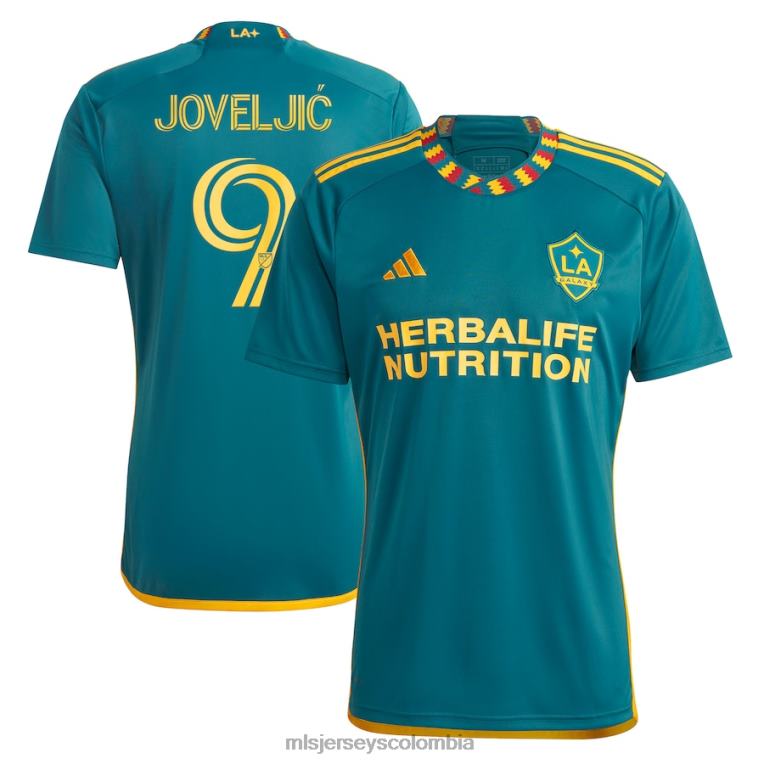 la galaxy deja joveljic adidas verde 2023 la kit réplica camiseta de jugador hombres MLS Jerseys jersey TJ666961