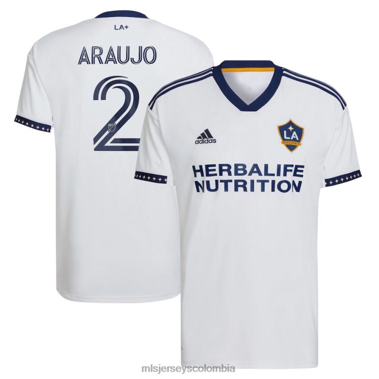 la galaxy julian araujo adidas blanco 2022 ciudad de los sueños kit réplica camiseta del jugador hombres MLS Jerseys jersey TJ6661222