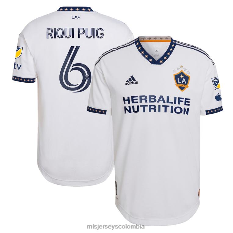 la galaxy riqui puig adidas blanco 2023 city of dream kit camiseta auténtica hombres MLS Jerseys jersey TJ666807