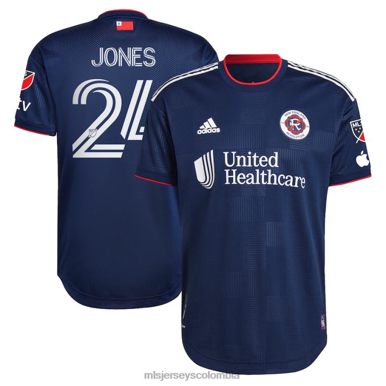 revolución de nueva inglaterra dejuan jones adidas azul marino 2023 the liberty kit camiseta de jugador auténtica hombres MLS Jerseys jersey TJ666877