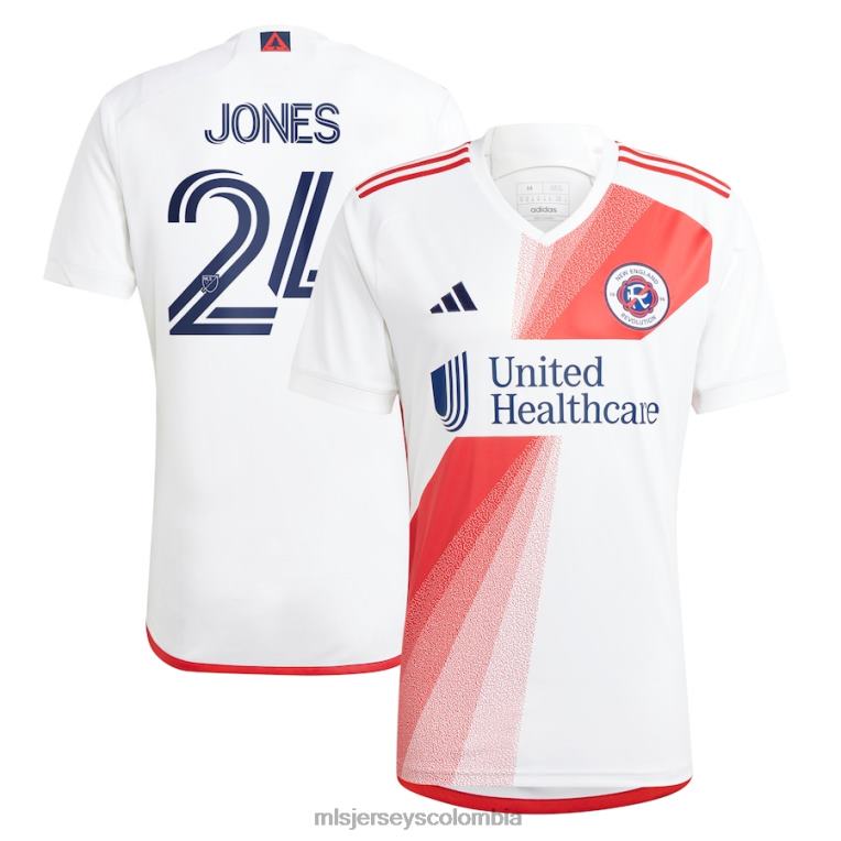 revolución de nueva inglaterra dejuan jones adidas camiseta blanca 2023 defiance replica hombres MLS Jerseys jersey TJ666934