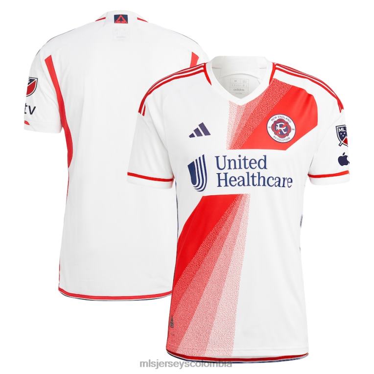 camiseta adidas defiance blanca 2023 revolución de nueva inglaterra hombres MLS Jerseys jersey TJ666224