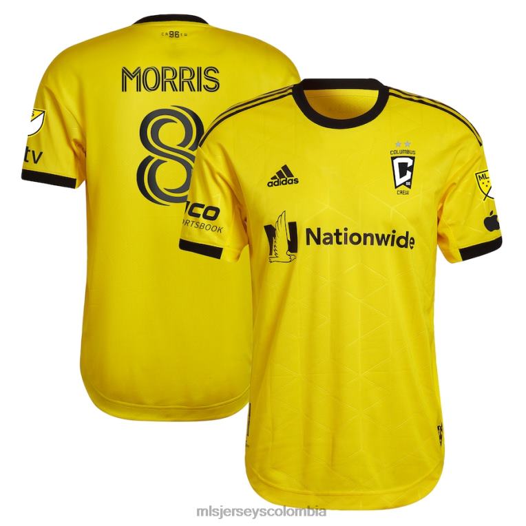 Columbus Crew Aidan Morris adidas amarillo 2023 Gold Standard Kit camiseta de jugador auténtica hombres MLS Jerseys jersey TJ666965