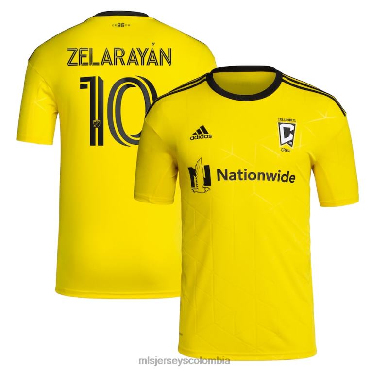 camiseta de columbus lucas zelarayan adidas amarilla 2022 gold standard kit réplica de jugador hombres MLS Jerseys jersey TJ666407