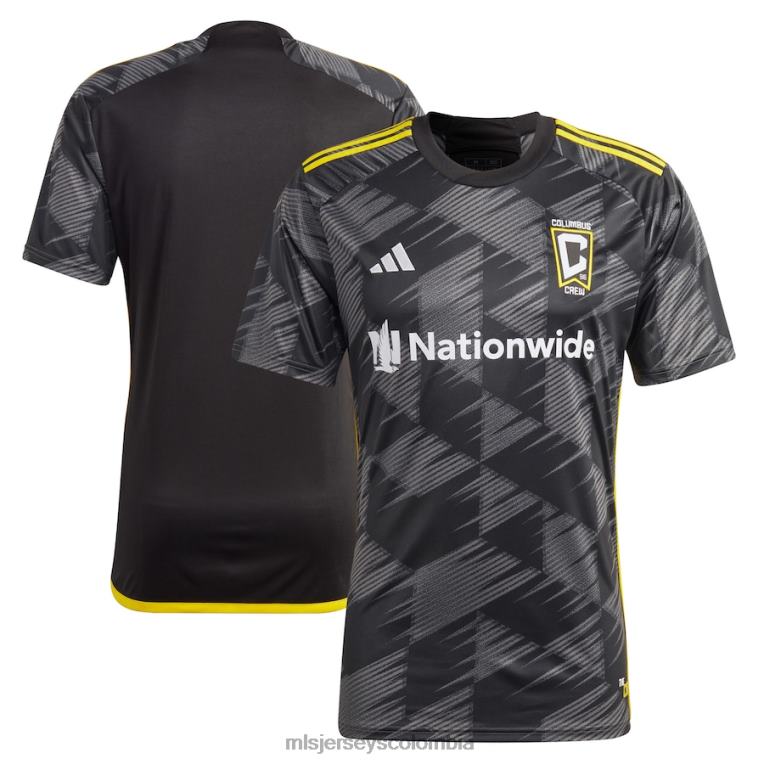 camiseta réplica del kit de velocidad 2023 adidas negra de columbus crew hombres MLS Jerseys jersey TJ66670