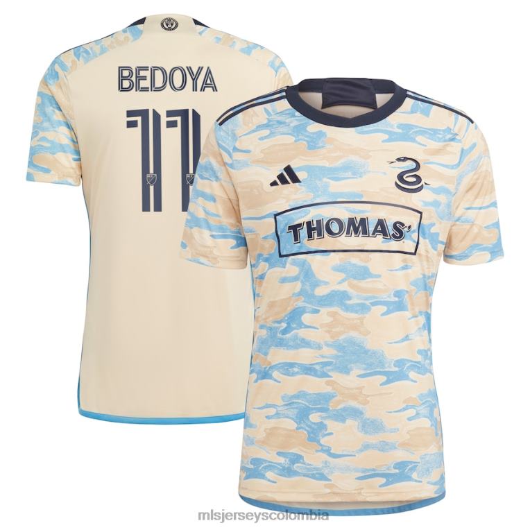 philadelphia union alejandro bedoya adidas tan 2023 for philly réplica camiseta hombres MLS Jerseys jersey TJ666758