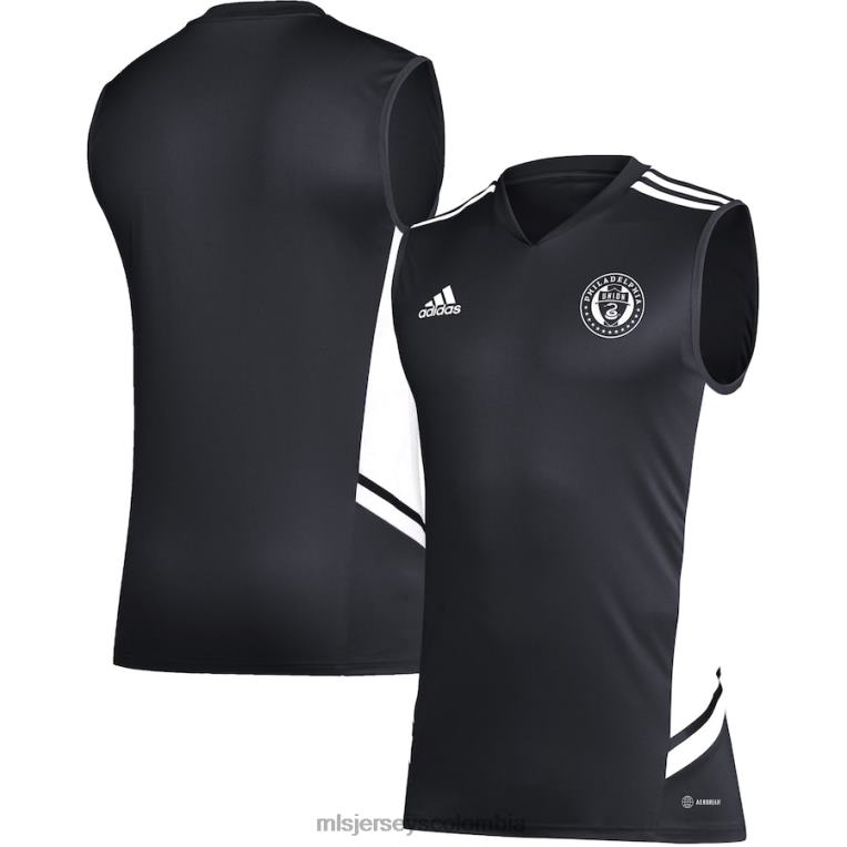 camiseta de entrenamiento sin mangas adidas negro/blanco de philadelphia union hombres MLS Jerseys jersey TJ666404