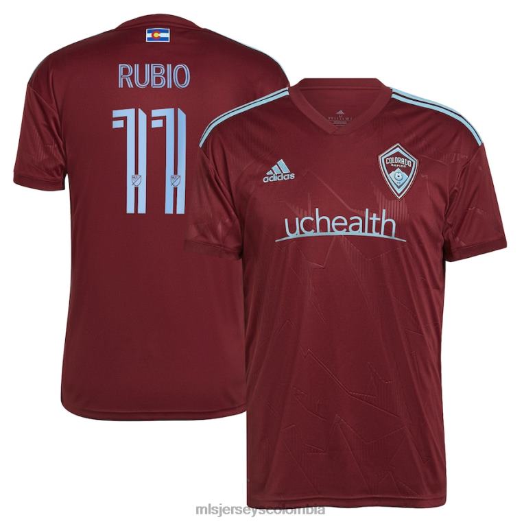 colorado rapids diego rubio adidas burdeos 2023 club réplica camiseta de jugador hombres MLS Jerseys jersey TJ666826