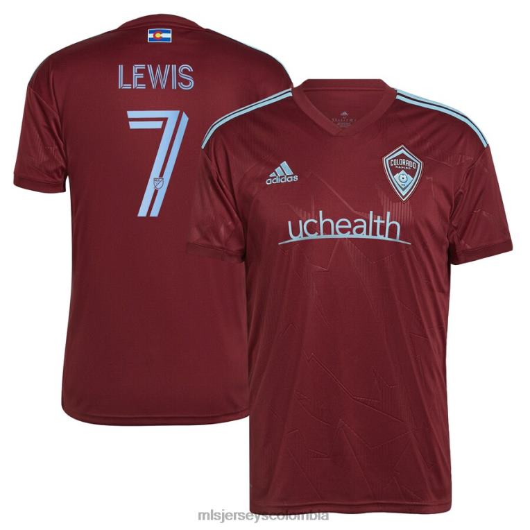 colorado rapids jonathan lewis adidas burdeos 2023 club réplica camiseta de jugador hombres MLS Jerseys jersey TJ6661094