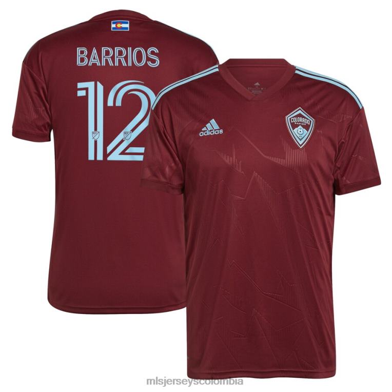 colorado rapids michael barrios adidas burdeos 2022 club replica camiseta de jugador hombres MLS Jerseys jersey TJ6661254