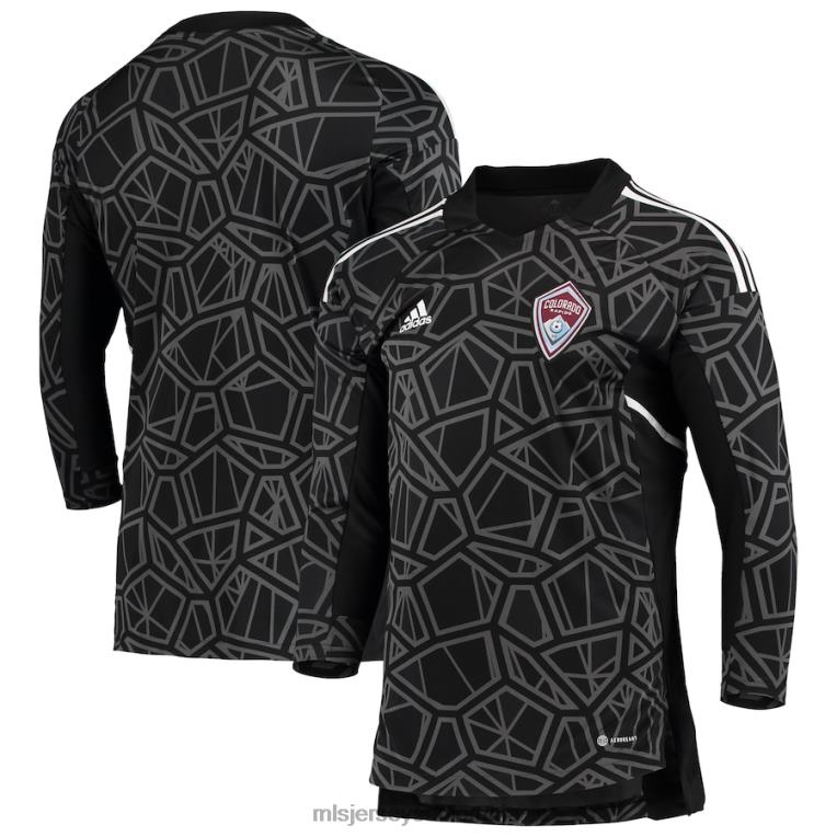camiseta de portero adidas colorado rapids negro/blanco hombres MLS Jerseys jersey TJ666810