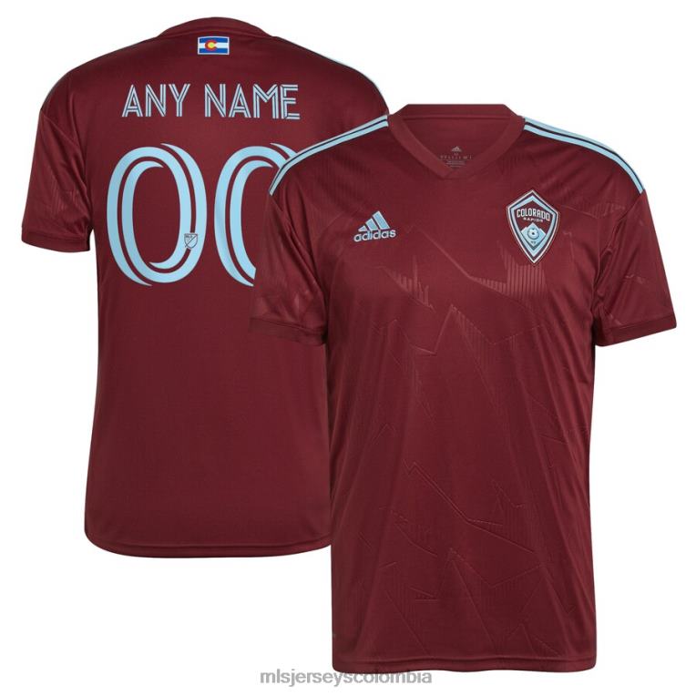 camiseta personalizada réplica del club colorado rapids adidas burdeos 2022 hombres MLS Jerseys jersey TJ666577