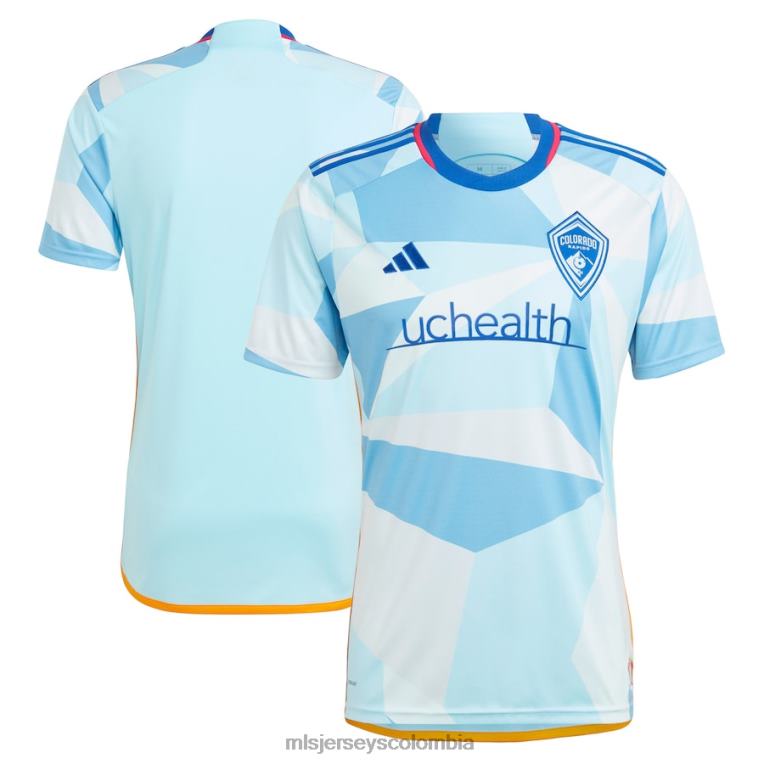 colorado rapids adidas azul claro 2023 nuevo día kit réplica camiseta hombres MLS Jerseys jersey TJ666317