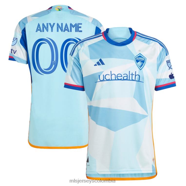 colorado rapids adidas azul claro 2023 nuevo kit de día auténtica camiseta personalizada hombres MLS Jerseys jersey TJ666498