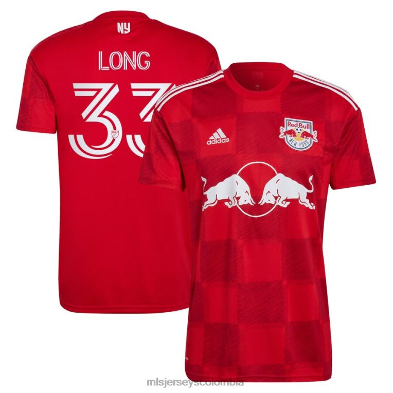 new york red bulls aaron long adidas camiseta roja 2022 1ritmo replica jugador hombres MLS Jerseys jersey TJ6661004