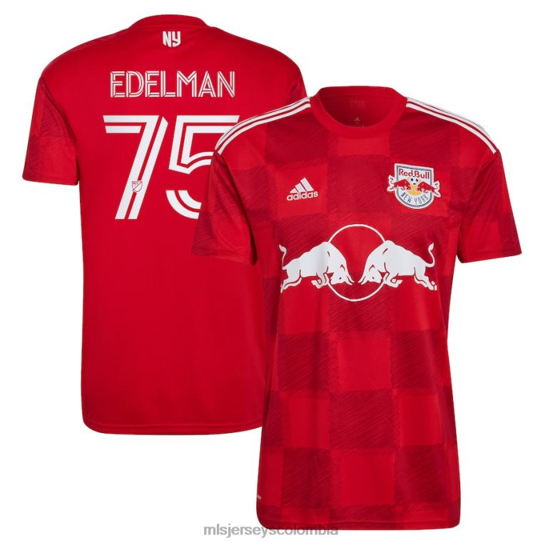 new york red bulls daniel edelman adidas camiseta roja 2023 1ritmo replica jugador hombres MLS Jerseys jersey TJ6661105
