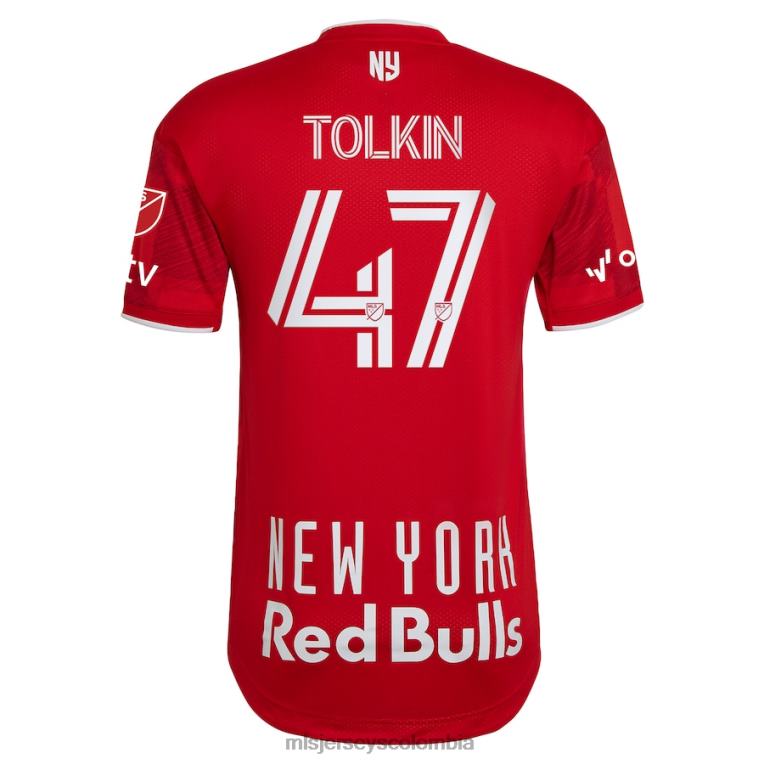 camiseta de jugador nueva york red bulls john tolkin adidas roja 2023 1ritmo auténtica hombres MLS Jerseys jersey TJ666593