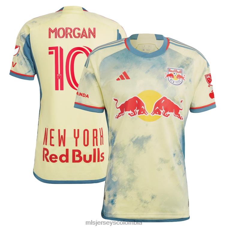 new york red bulls lewis morgan adidas amarillo 2023 daniel patrick kit camiseta auténtica hombres MLS Jerseys jersey TJ666751