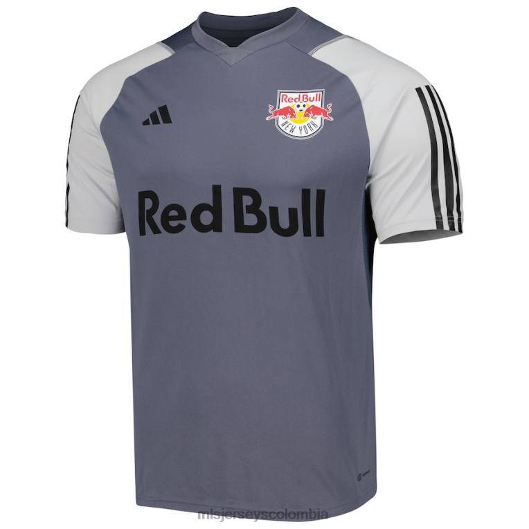 camiseta de entrenamiento de campo adidas gris de los new york red bulls 2023 hombres MLS Jerseys jersey TJ666237