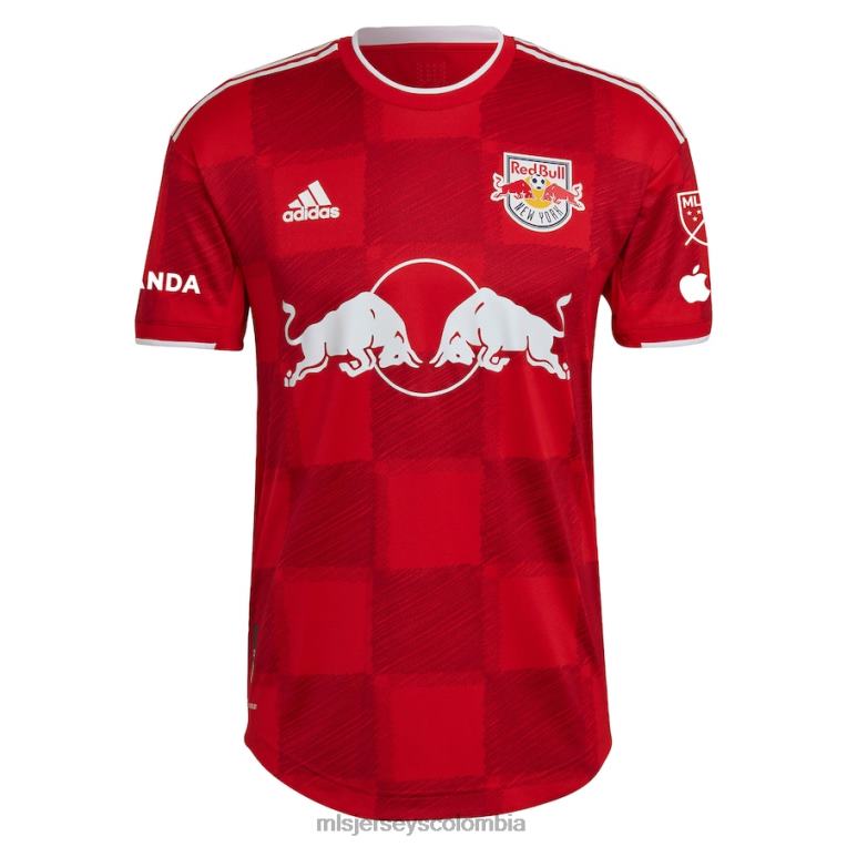 camiseta new york red bulls adidas roja 2023 1ritmo autentica hombres MLS Jerseys jersey TJ666281