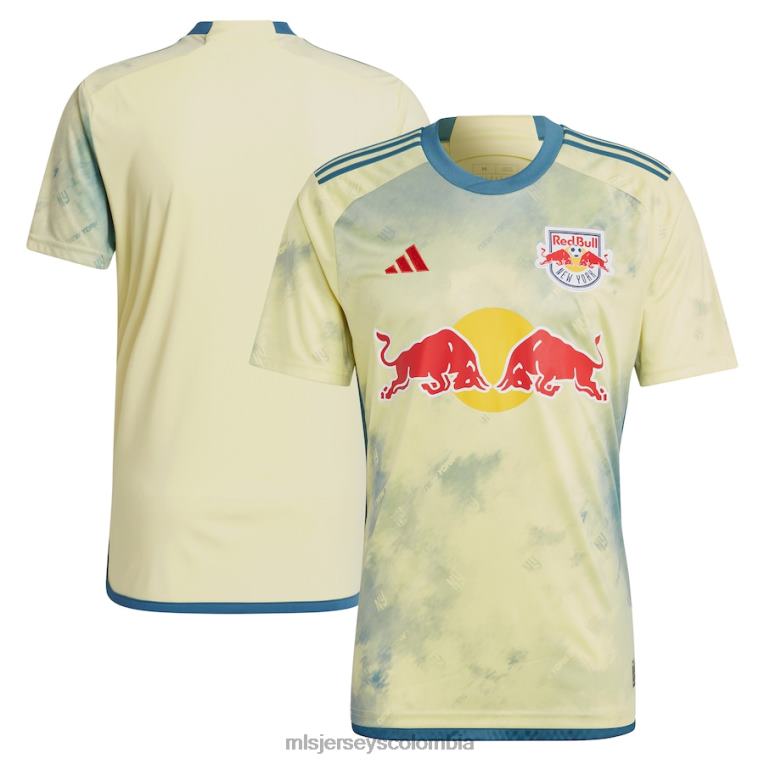 camiseta replica daniel patrick kit amarilla adidas new york red bulls 2023 hombres MLS Jerseys jersey TJ66692