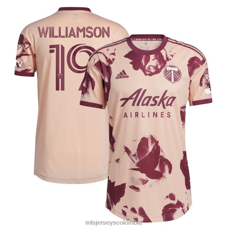 portland Timbers Eryk Williamson adidas rosa 2023 Heritage Rose kit camiseta de jugador auténtica hombres MLS Jerseys jersey TJ6661326