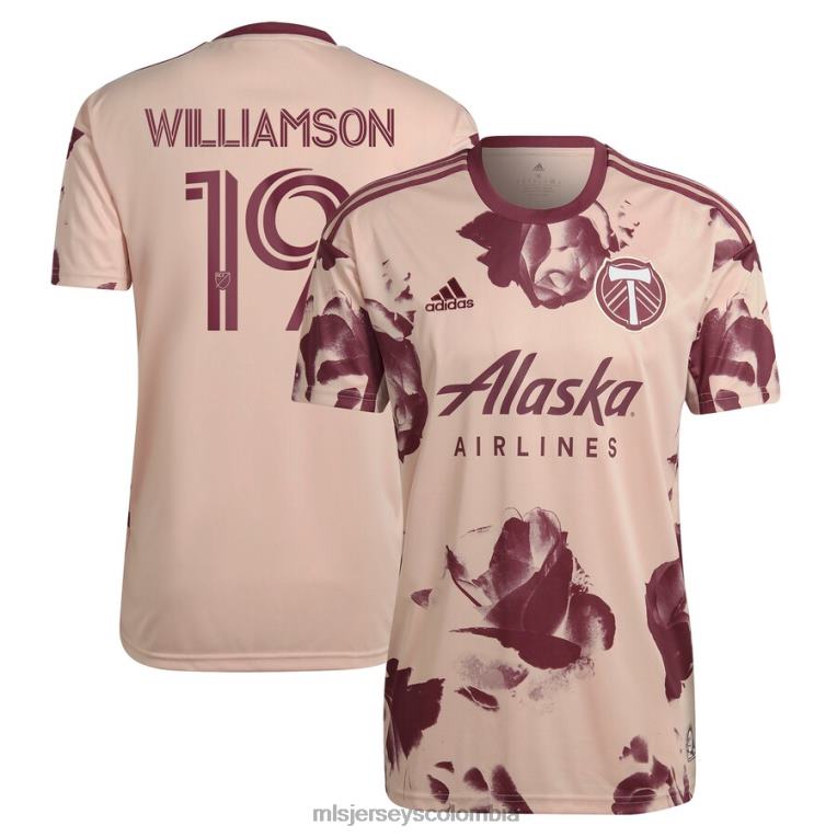 portland Timbers Eryk Williamson adidas rosa 2023 Heritage Rose kit réplica de camiseta de jugador hombres MLS Jerseys jersey TJ6661154