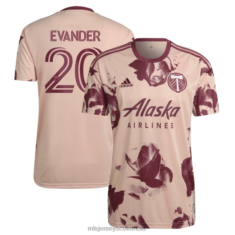 portland Timbers Evander adidas rosa 2023 Heritage Rose kit réplica de camiseta de jugador hombres MLS Jerseys jersey TJ6661151