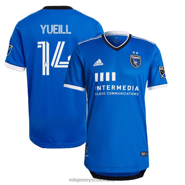 terremotos de san jose jackson yueill adidas azul 2021 camiseta de jugador auténtica primaria hombres MLS Jerseys jersey TJ6661414