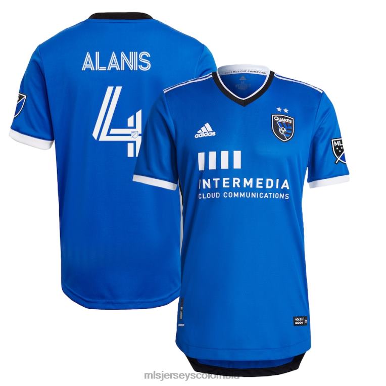 terremotos de san josé oswaldo alanis adidas azul 2021 camiseta de jugador auténtica primaria hombres MLS Jerseys jersey TJ666987