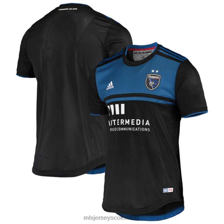 Terremotos de San José adidas camiseta negra auténtica de rendimiento primario hombres MLS Jerseys jersey TJ6661529