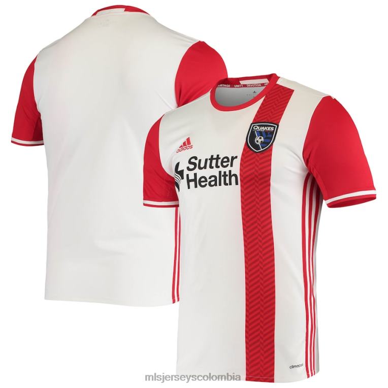 Terremotos de San José adidas réplica de camiseta blanca de visitante hombres MLS Jerseys jersey TJ666828