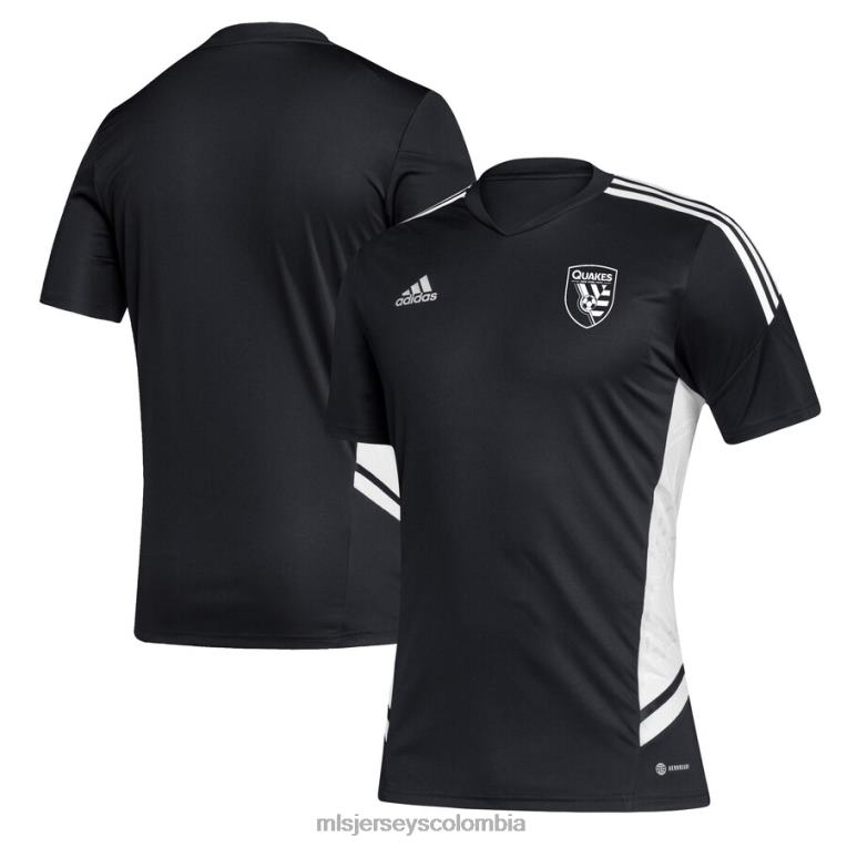 terremotos de san jose camiseta de entrenamiento de fútbol adidas negro/blanco hombres MLS Jerseys jersey TJ6661411