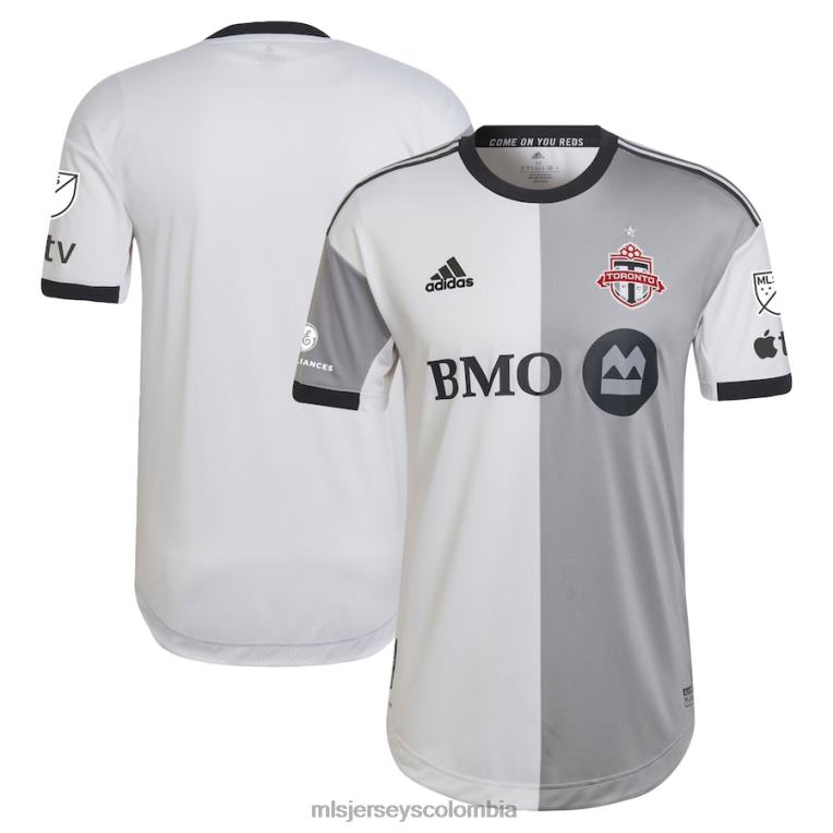 camiseta adidas toronto fc blanca 2023 community kit auténtica hombres MLS Jerseys jersey TJ666951